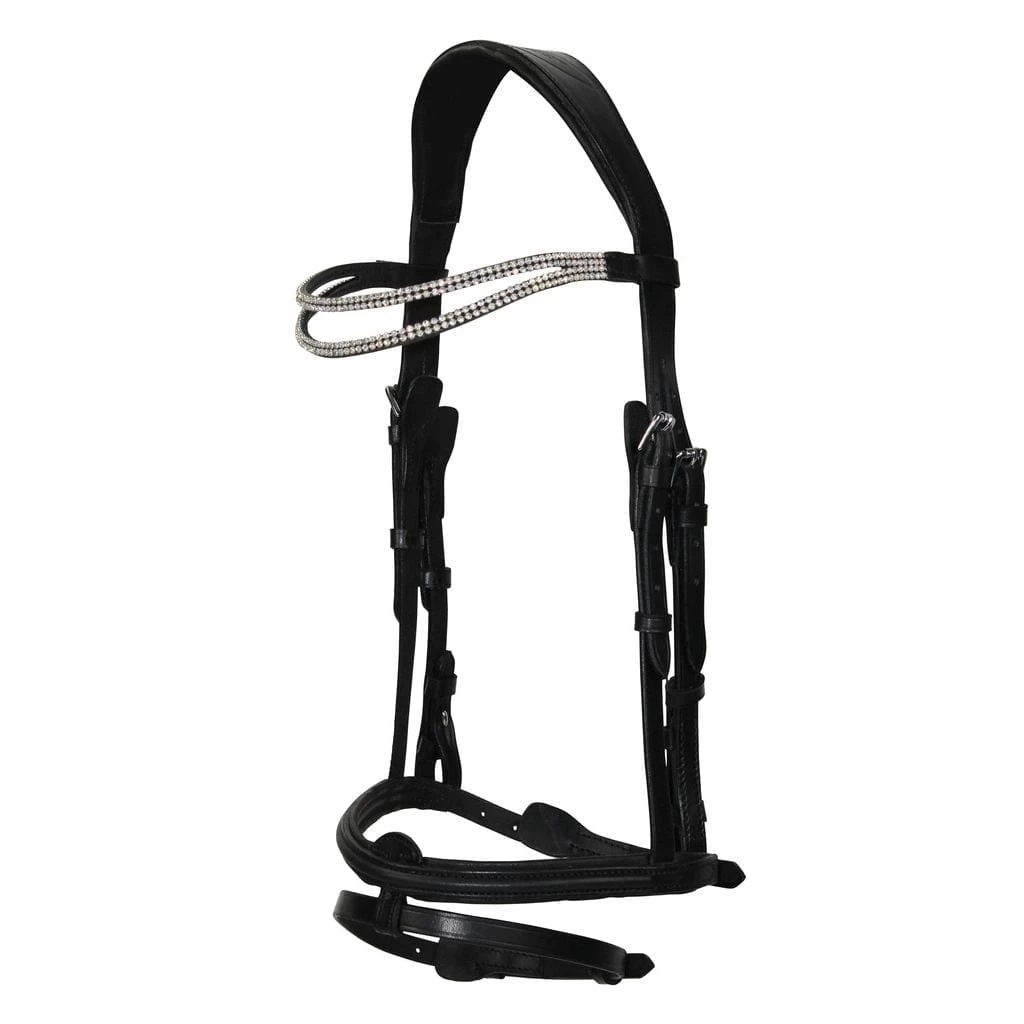 Hilbar Royal Exklusiv Bridle – Black With Brilliant Wave