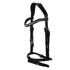 Hilbar Royal Exklusiv Bridle – Black With Crown Diamond