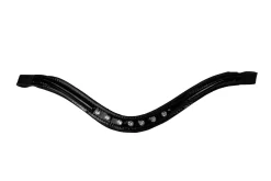 Hilbar Royal Exklusiv Browband – Patent Leather Diamond Curve