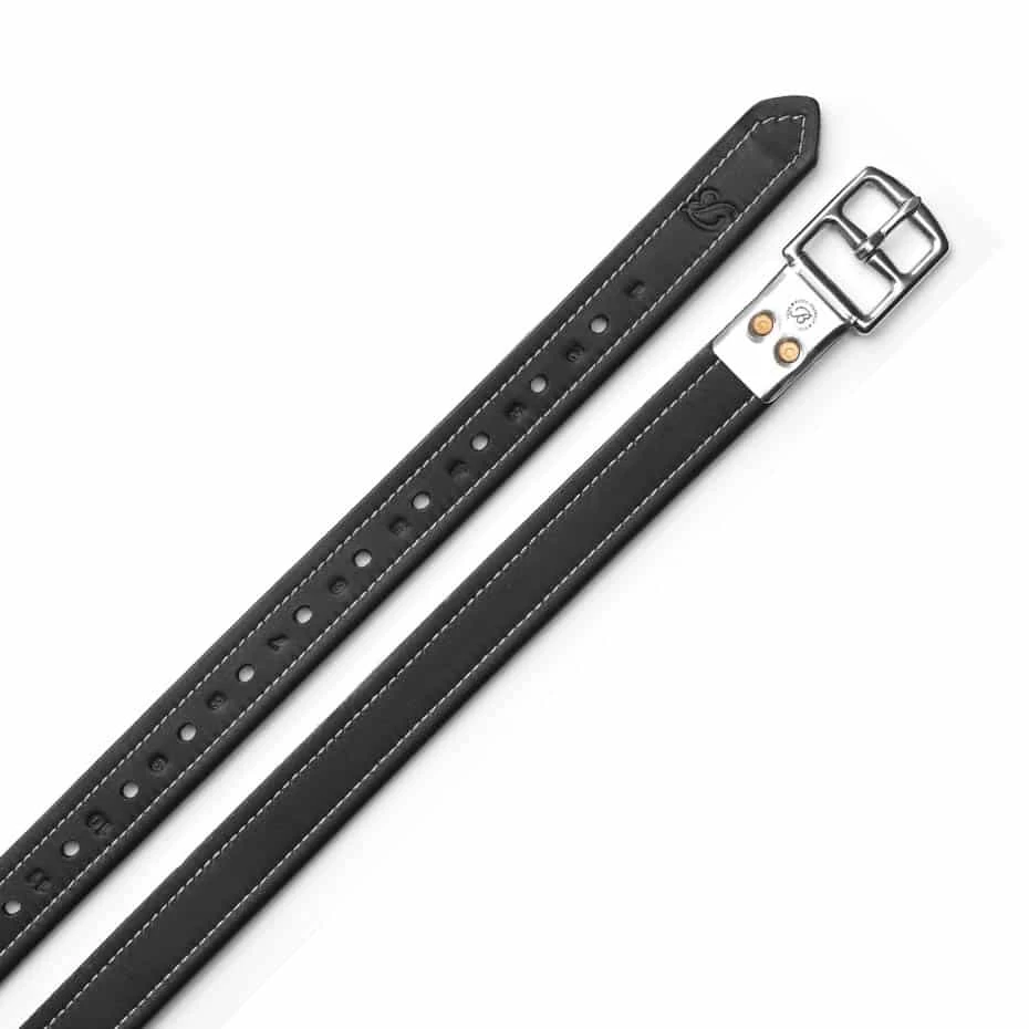 Bates Stirrup Leathers With Contrast Stitching - Image 2