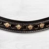 Kieffer Browband – Comfort Verona (Black & Gold Crystals)