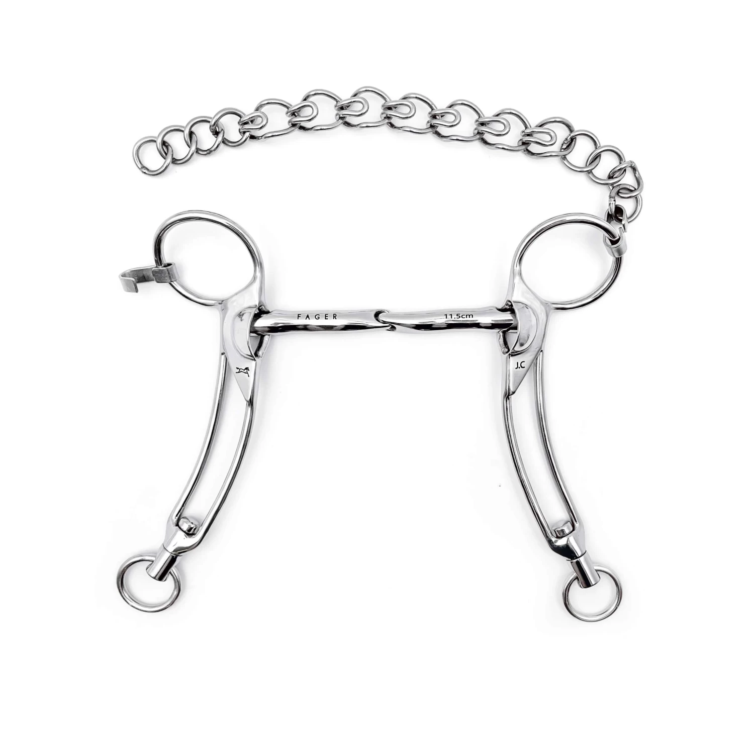 Fager Julie Stainless Steel Single Jointed Icelandic Bit