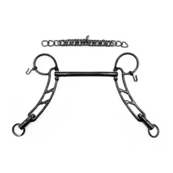 Fager Magnus Titanium Straight Mouth Shank Bit (Black)