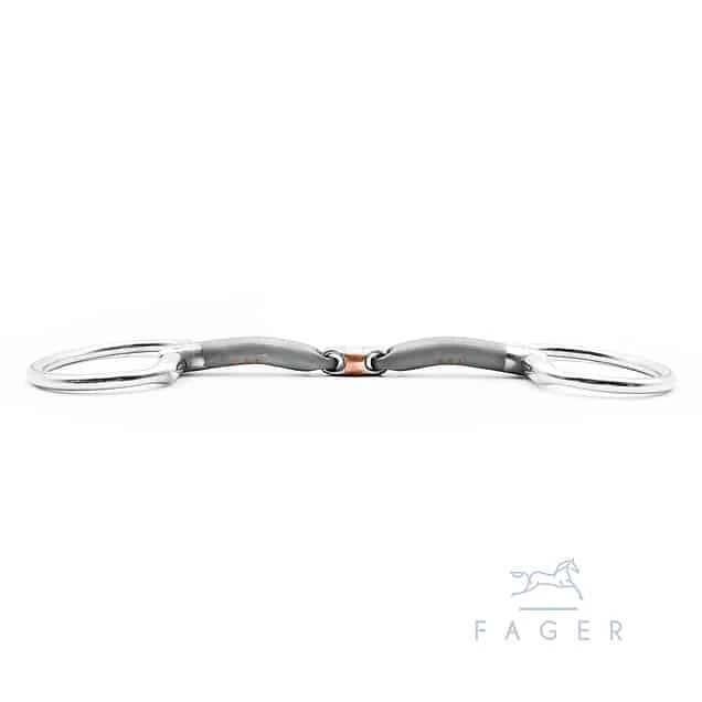 Fager Oliver Sweet Iron Eggbutt Bradoon Bit - Image 3