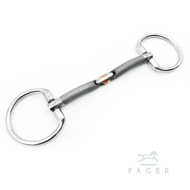 Fager Oliver Sweet Iron Eggbutt Bradoon Bit - Image 2