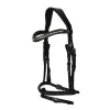Hilbar Royal Exklusiv Bridle – Black With Silver Stone
