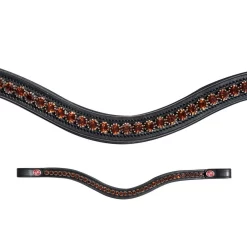 Kieffer FlexiLoop Browband – Large Crystal Brown