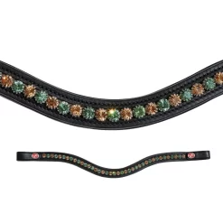 Kieffer FlexiLoop Browband – Large Crystal Golden Forest