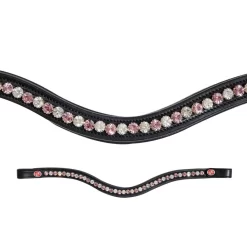 Kieffer FlexiLoop Browband – Large Crystal Rose