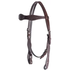 Wickett And Craig Basket Tooled Headstall