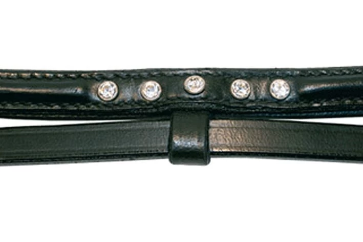 Hilbar Royal Bridle – White Diamond (V Browband) - Image 2